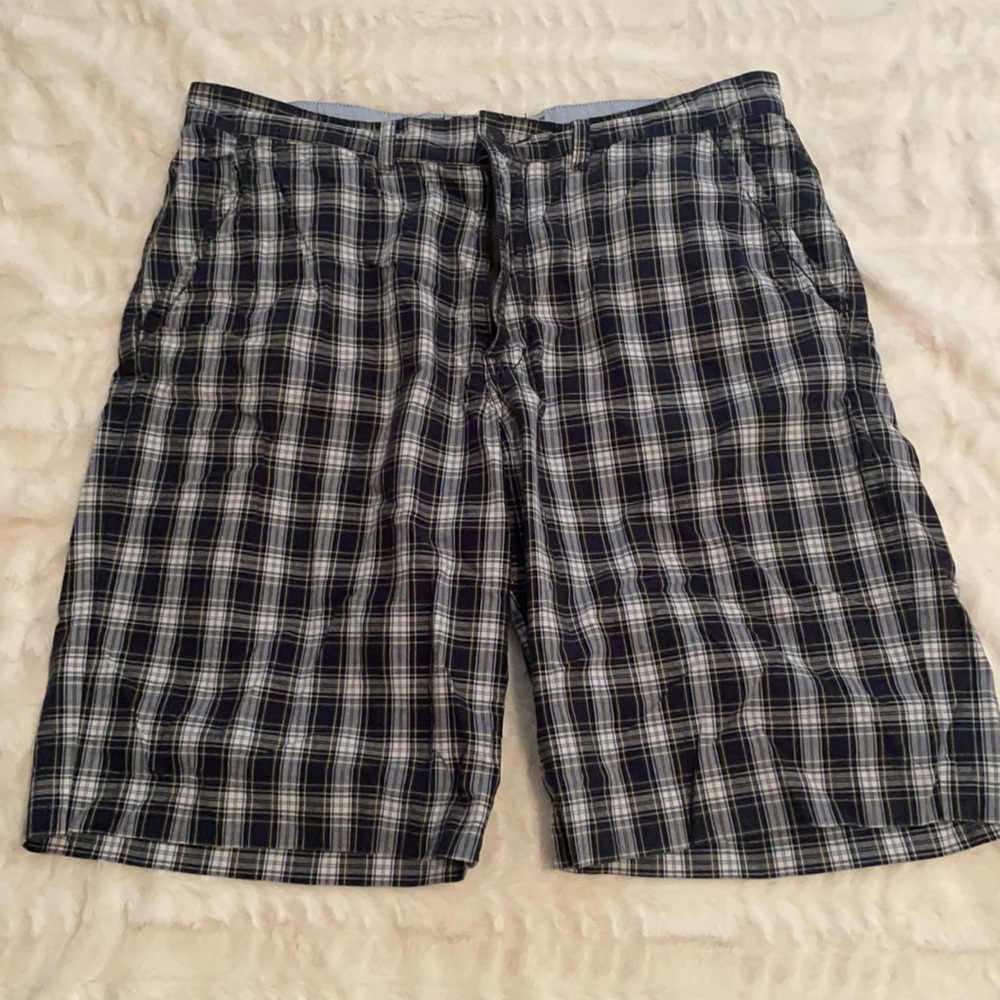 America Living dark plaid shorts. Great condition!
